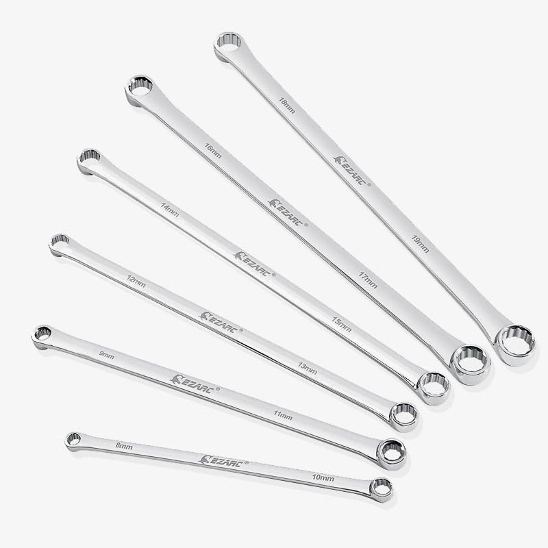 Extra Long Box End Wrench Set 6-Pack - EZARC Tools