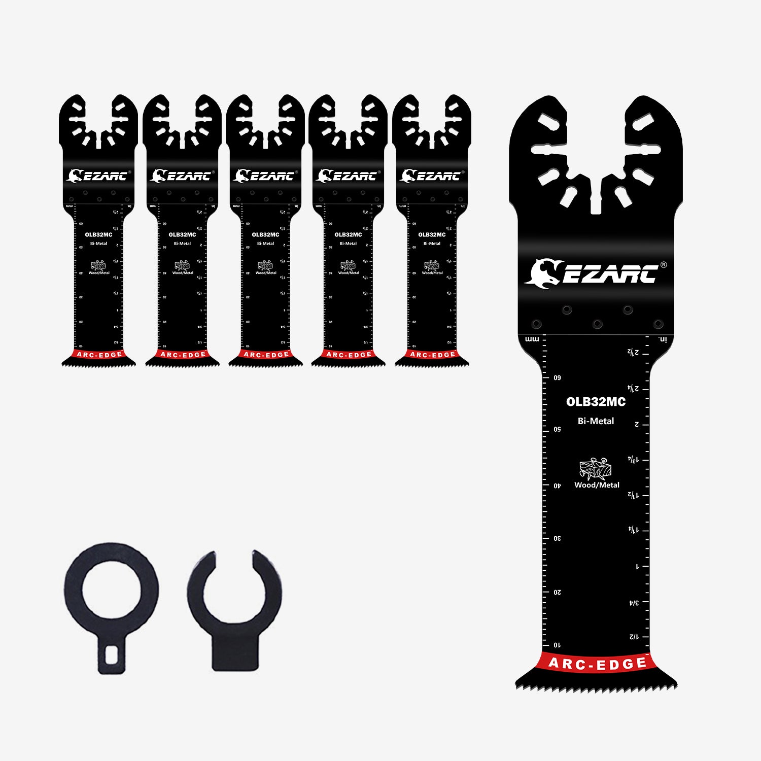 1-1/4 in. Arc Edge Bi-Mteal Oscillating Multitool Blades For General Purpose,OlB33C - EZARC Tools