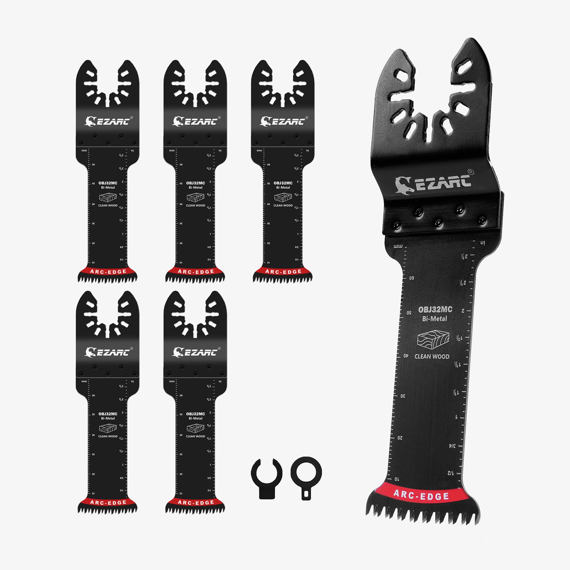 Extra-Long Arc-Edge Bi-Metal Japanese Tooth Oscillating Multi Tool Blade - EZARC Tools