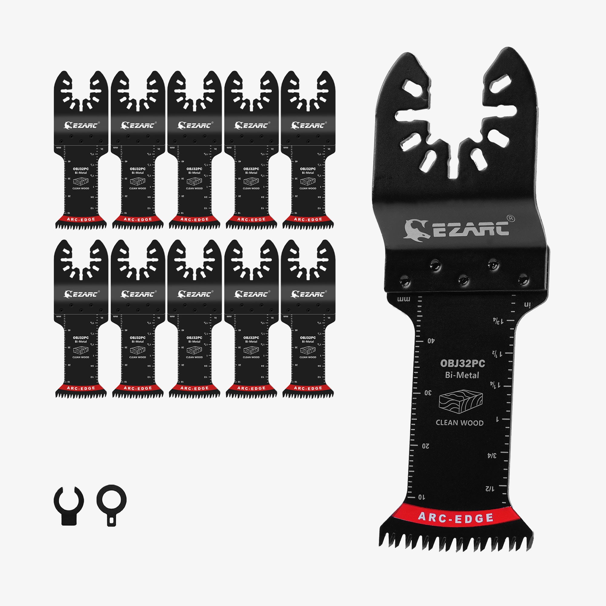 Arc-Edge Bi-Metal Japanese Tooth Oscillating Multi Tool Blade - EZARC Tools