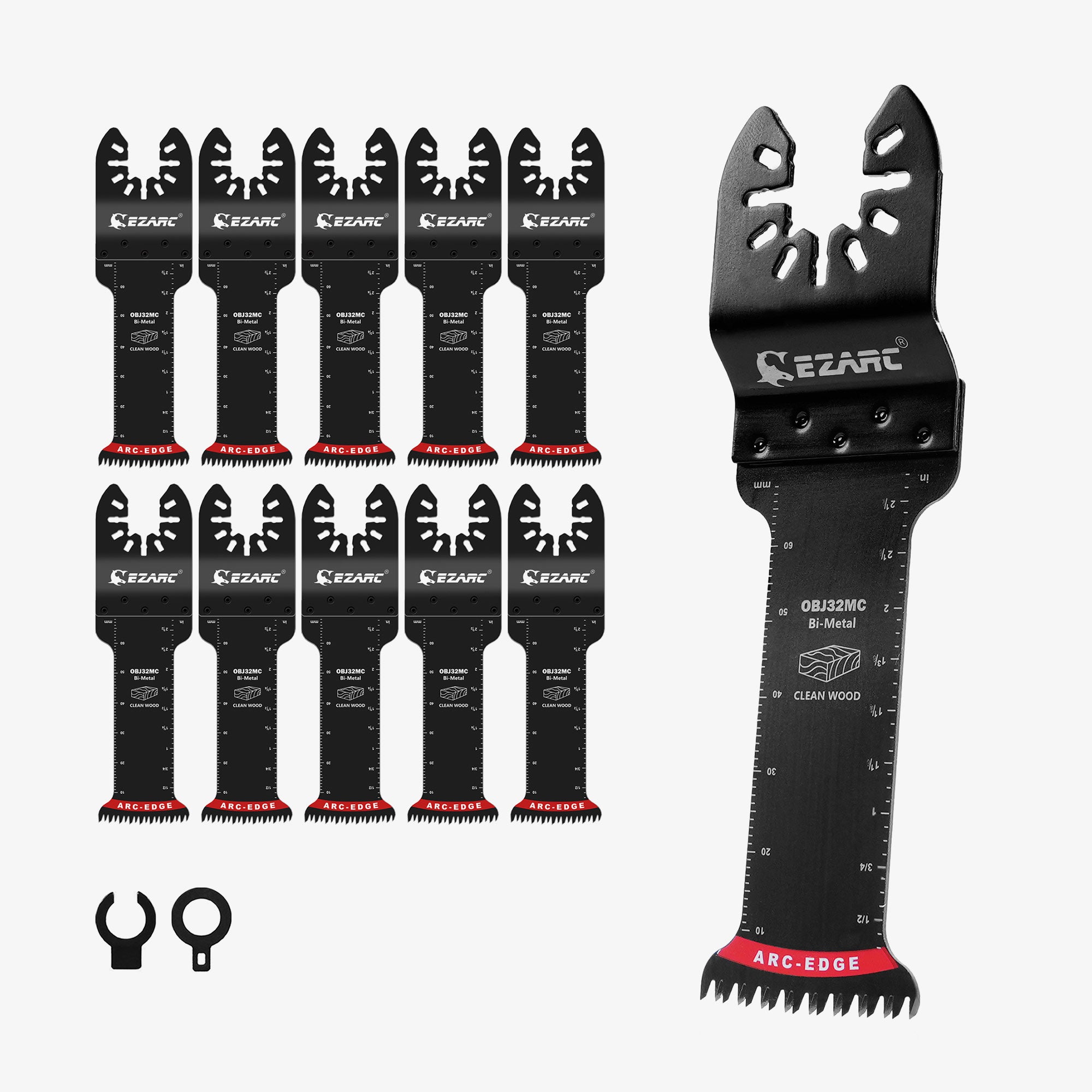 Extra-Long Arc-Edge Bi-Metal Japanese Tooth Oscillating Multi Tool Blade - EZARC Tools