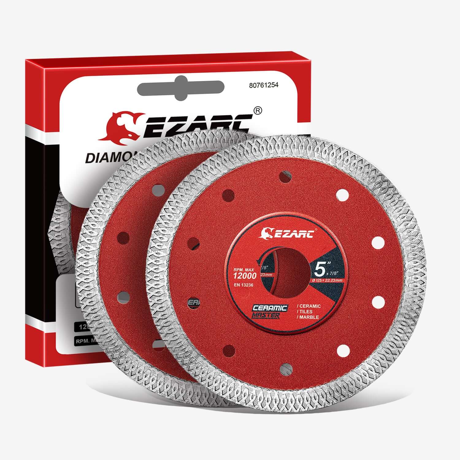 4.5/5/7/10 in. Super Thin Diamond Blade For Tile/Marble/Granite, - EZARC Tools