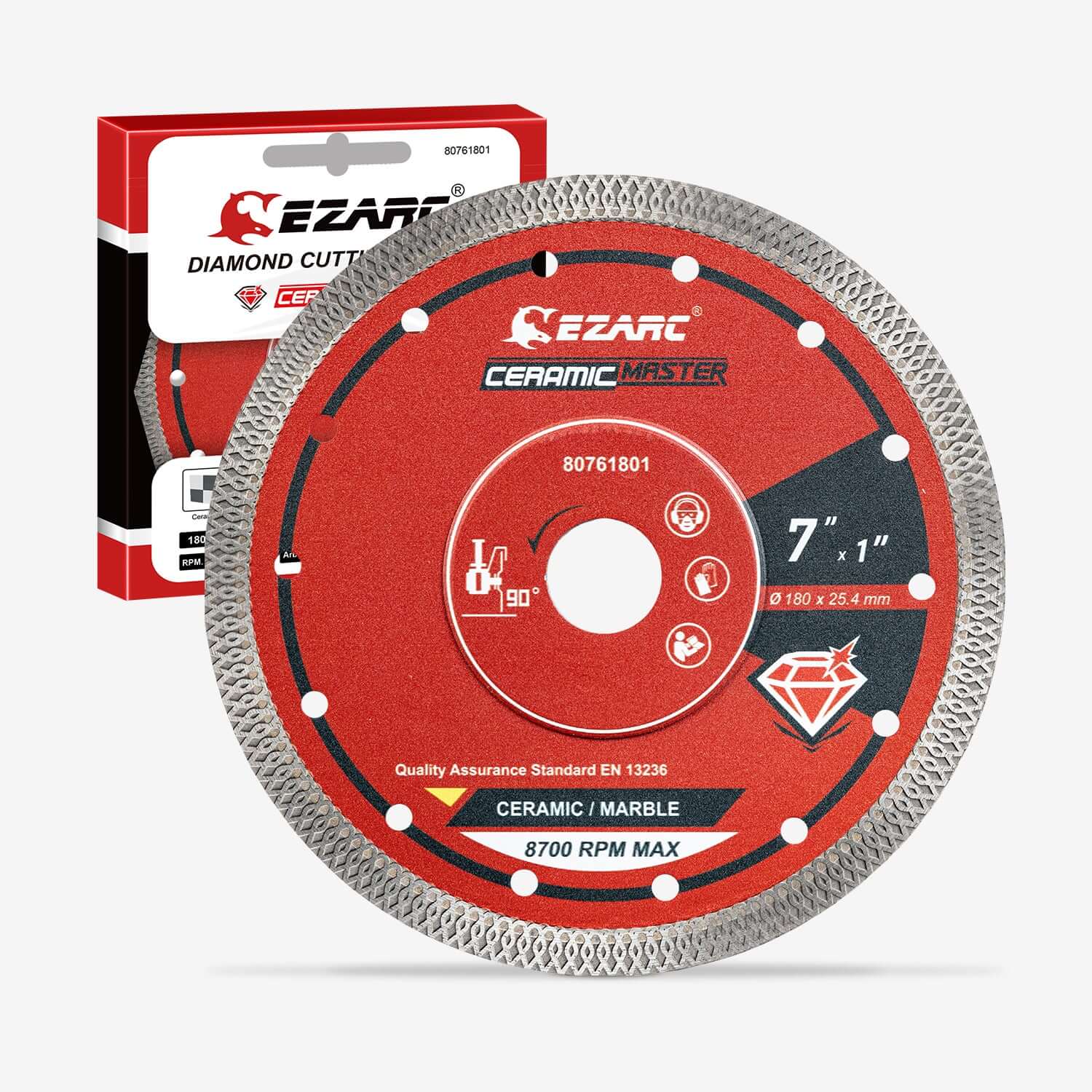 4.5/5/7/10 in. Super Thin Diamond Blade For Tile/Marble/Granite, - EZARC Tools