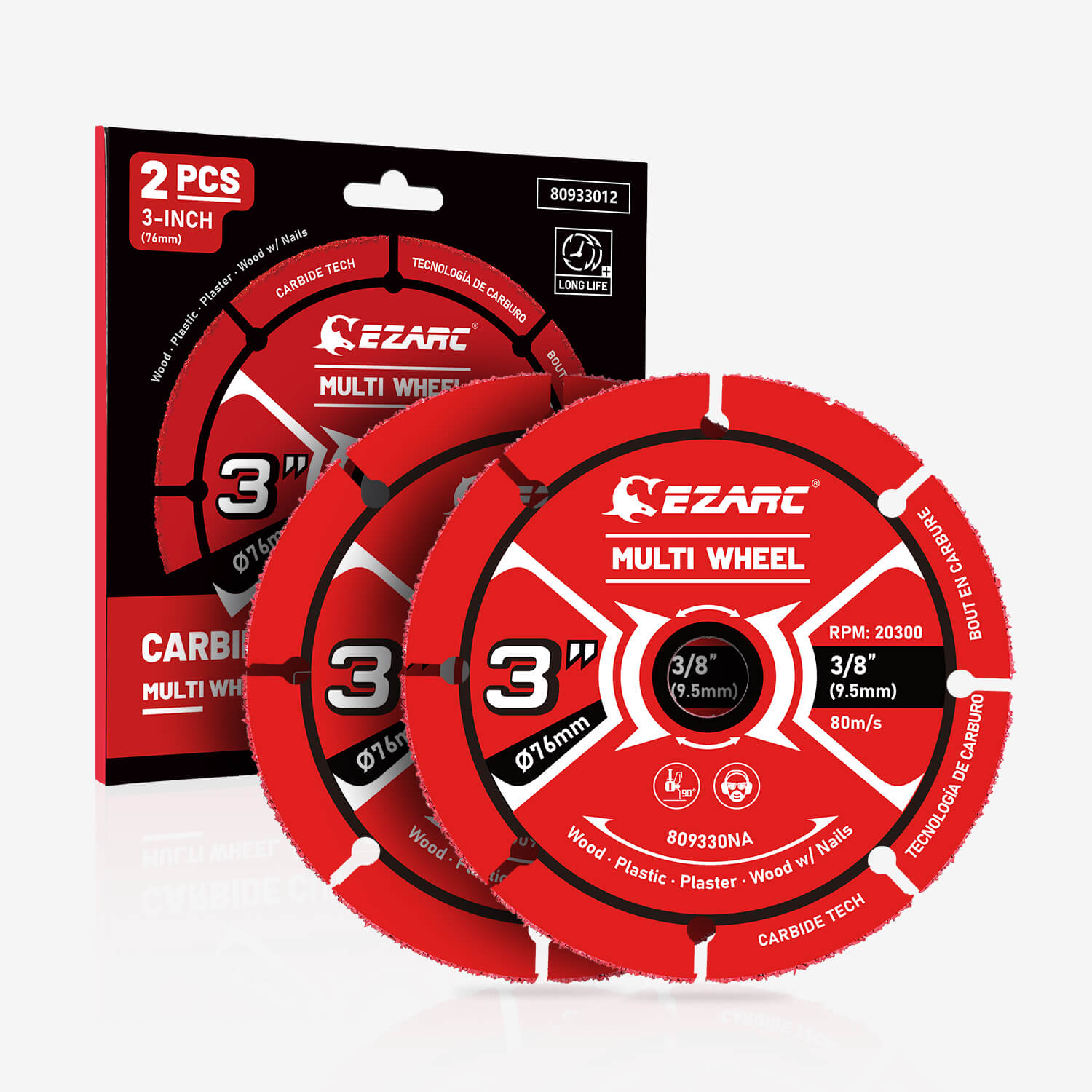 4-1/2 inch Universal Carbide Cutting Disc For Wood, Wood with Nails, Laminate, Plastic - EZARC Tools