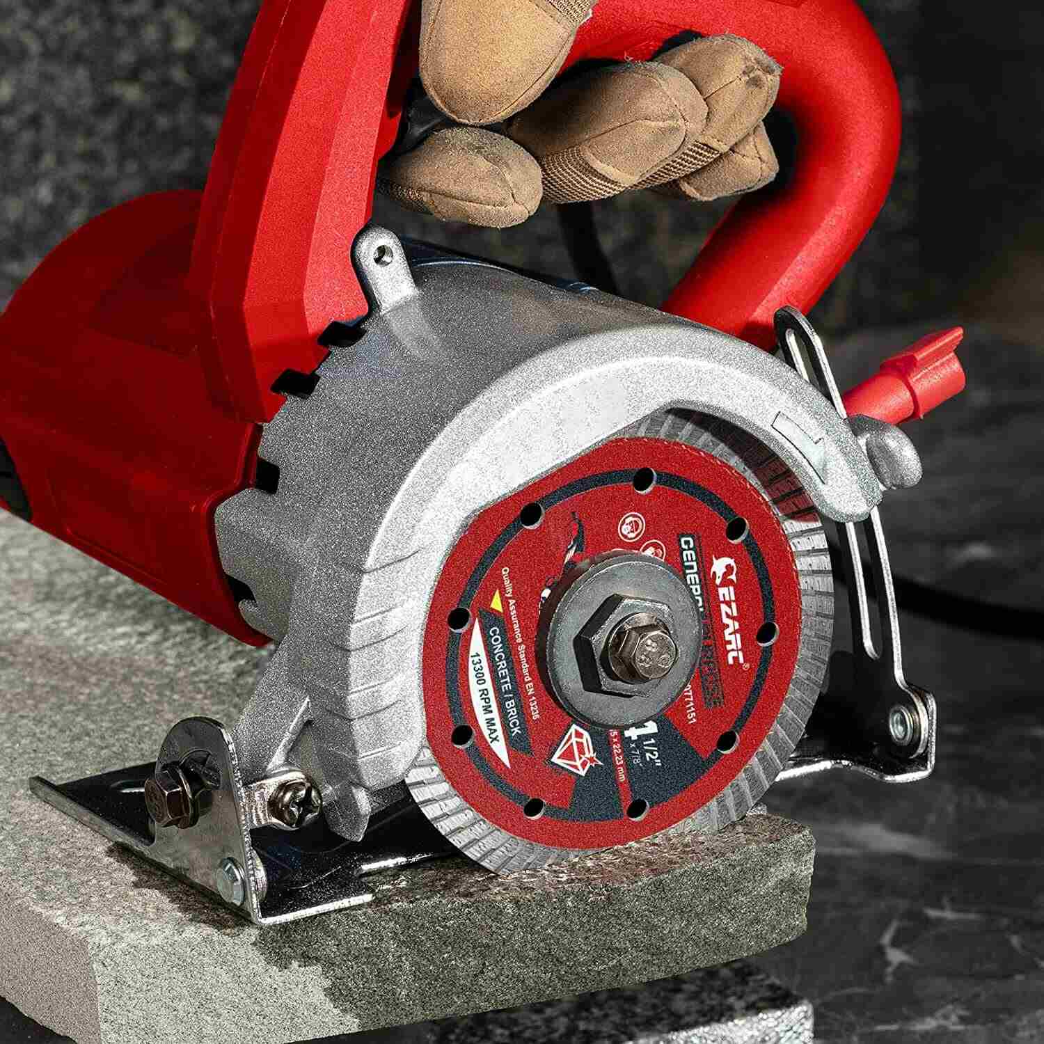 4.5/5/7 in. Turbo Diamond Blade for Fast Cutting Porcelain Ceramic Granite Marble Brick - EZARC Tools