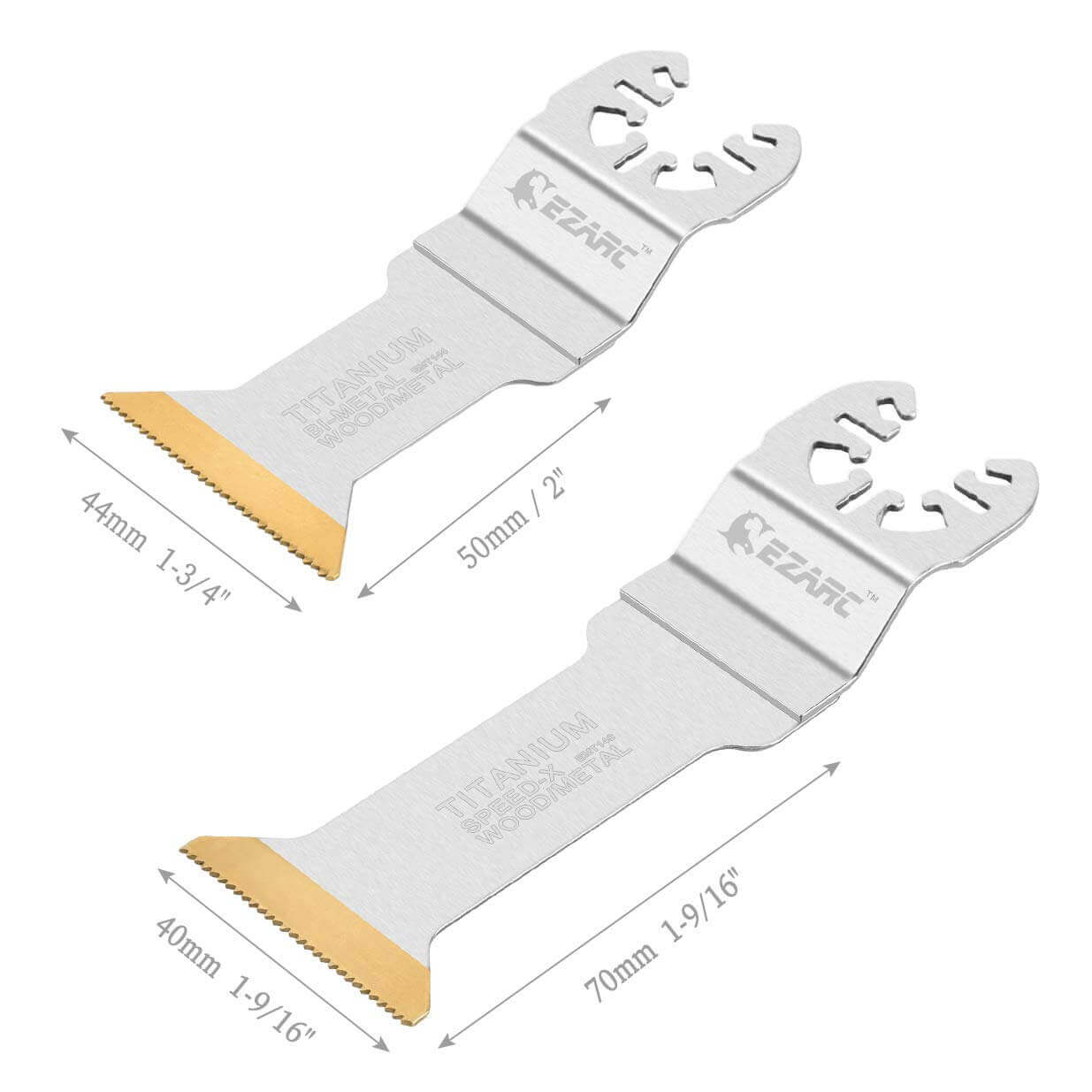 1-3/4 in. Titanium Powerful Cutting Oscillating Blade For Wood, Metal and Hard Material - EZARC Tools