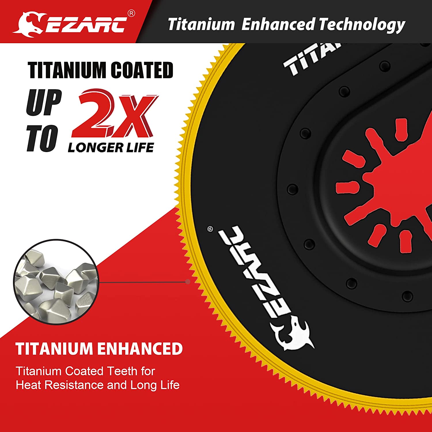 3-7/16 in. Semi CircleTitanium Oscillating Blade For Flush Cut,OCTi87 - EZARC Tools