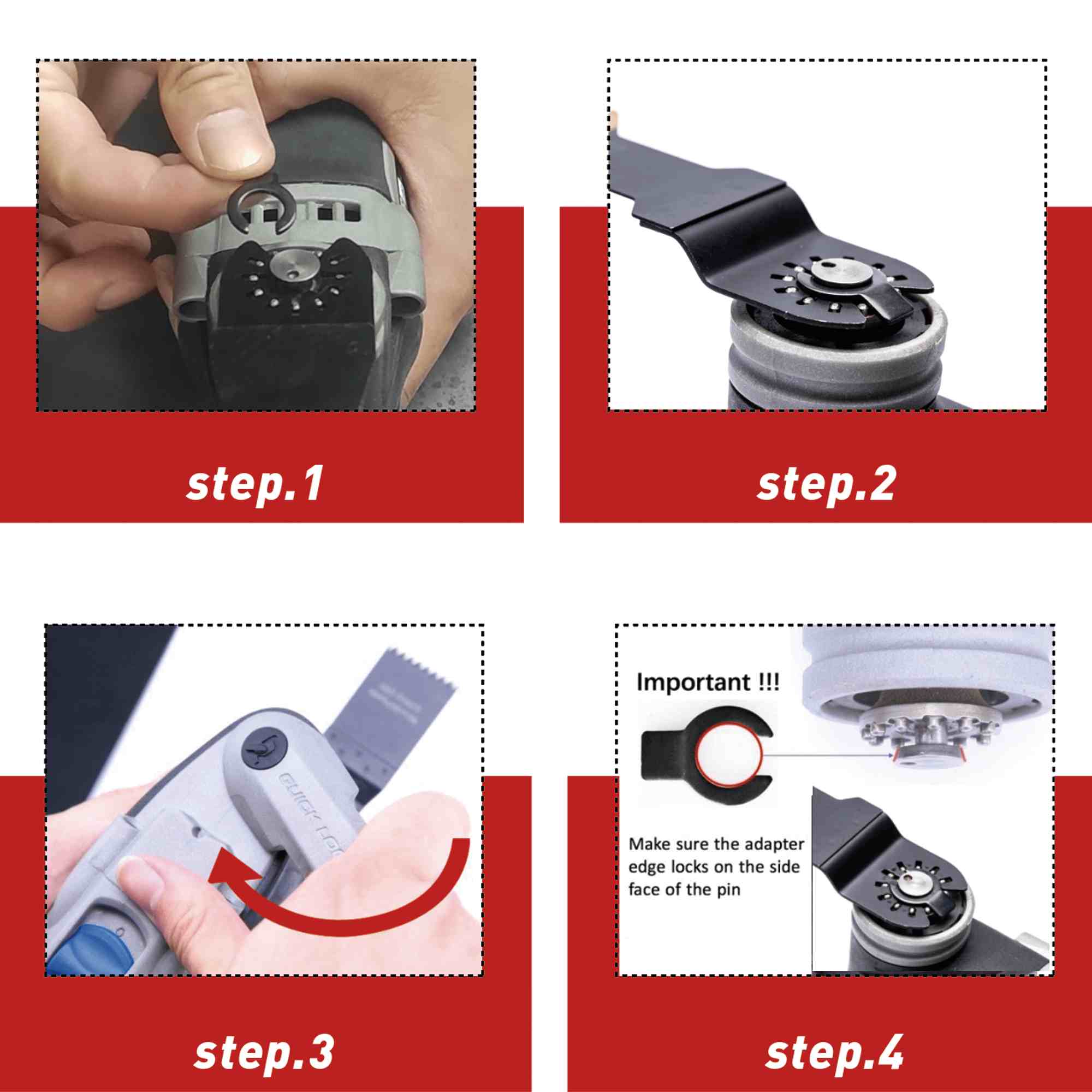 Arc-Edge Oscillating Multi Tool Blade Japanese Tooth for Clean Cut, OLJ33C - EZARC Tools