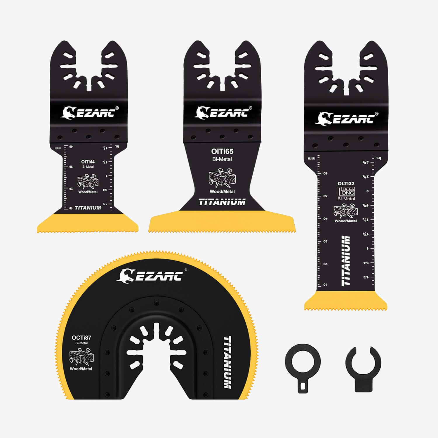 Titanium Oscillating Saw Blades  Set For Multi Purpose,4PCS - EZARC Tools