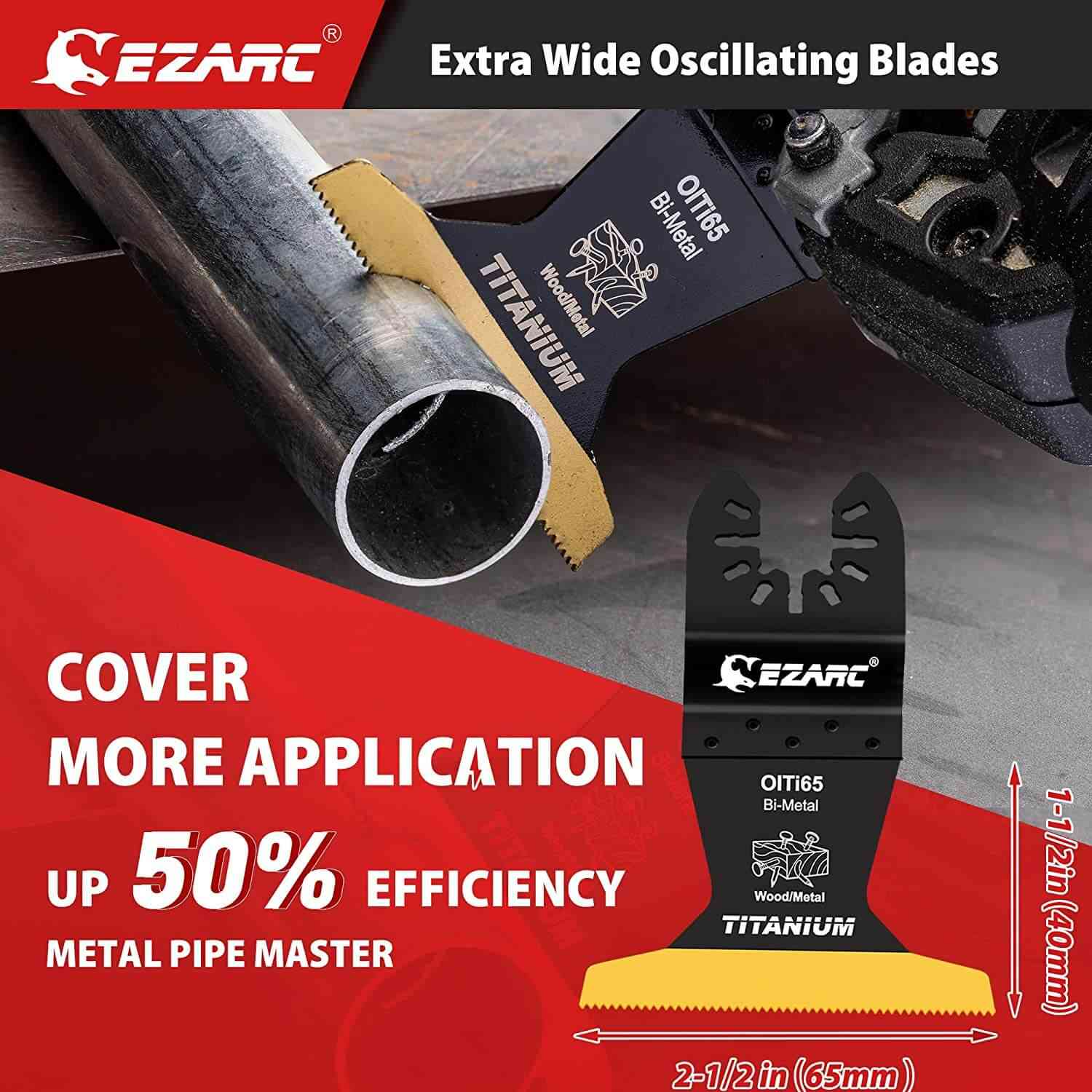 Titanium Oscillating Saw Blades  Set For Multi Purpose,4PCS - EZARC Tools